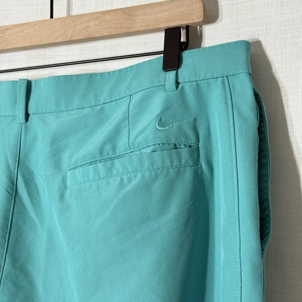 Nike Hybrid Chino Flex Performance Golf Shorts‎ Teal Dri-Fit Mens 36